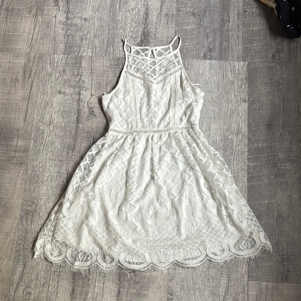 Altar'd State Lace Fit Flare Dress